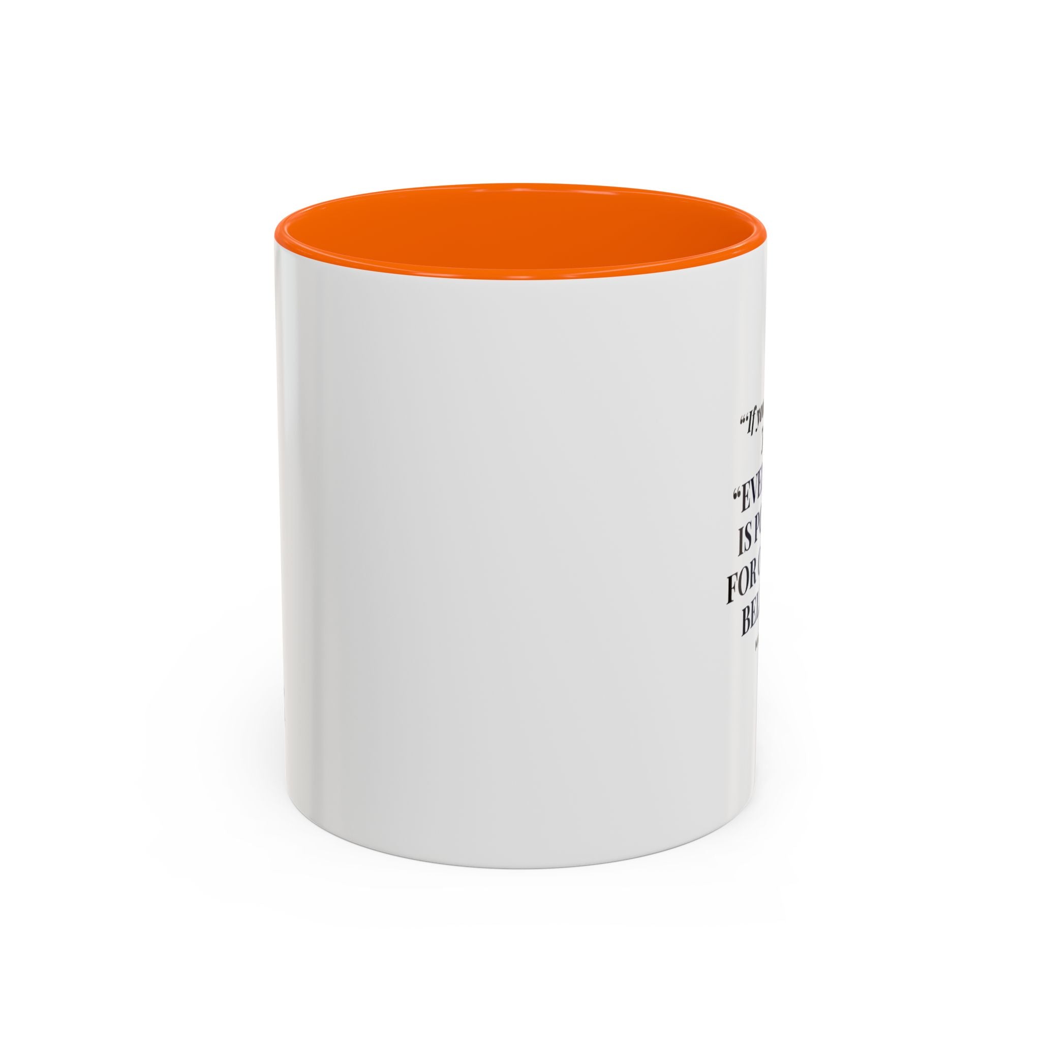 Faith Quote Coffee Mug — "Everything Is Possible for One Who Believes" (Mark 9:23)