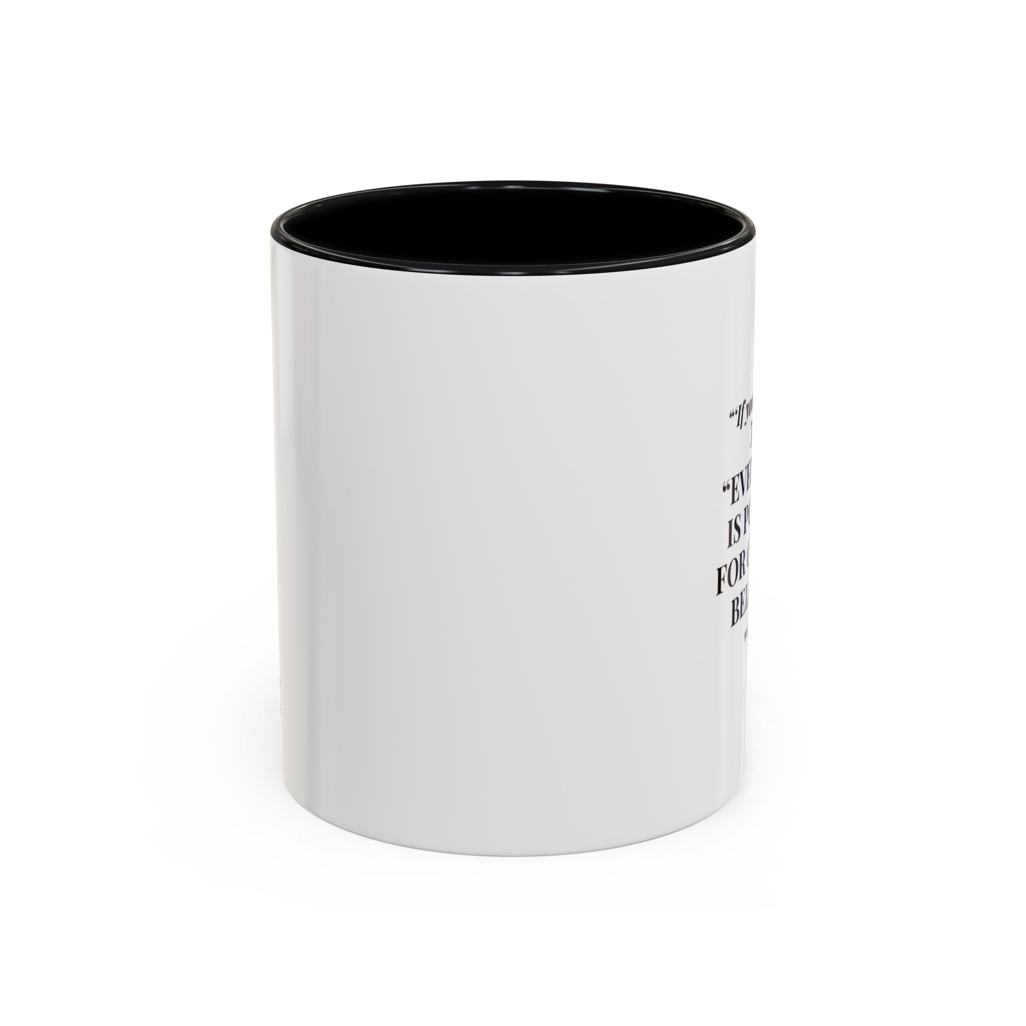 Faith Quote Coffee Mug — "Everything Is Possible for One Who Believes" (Mark 9:23)