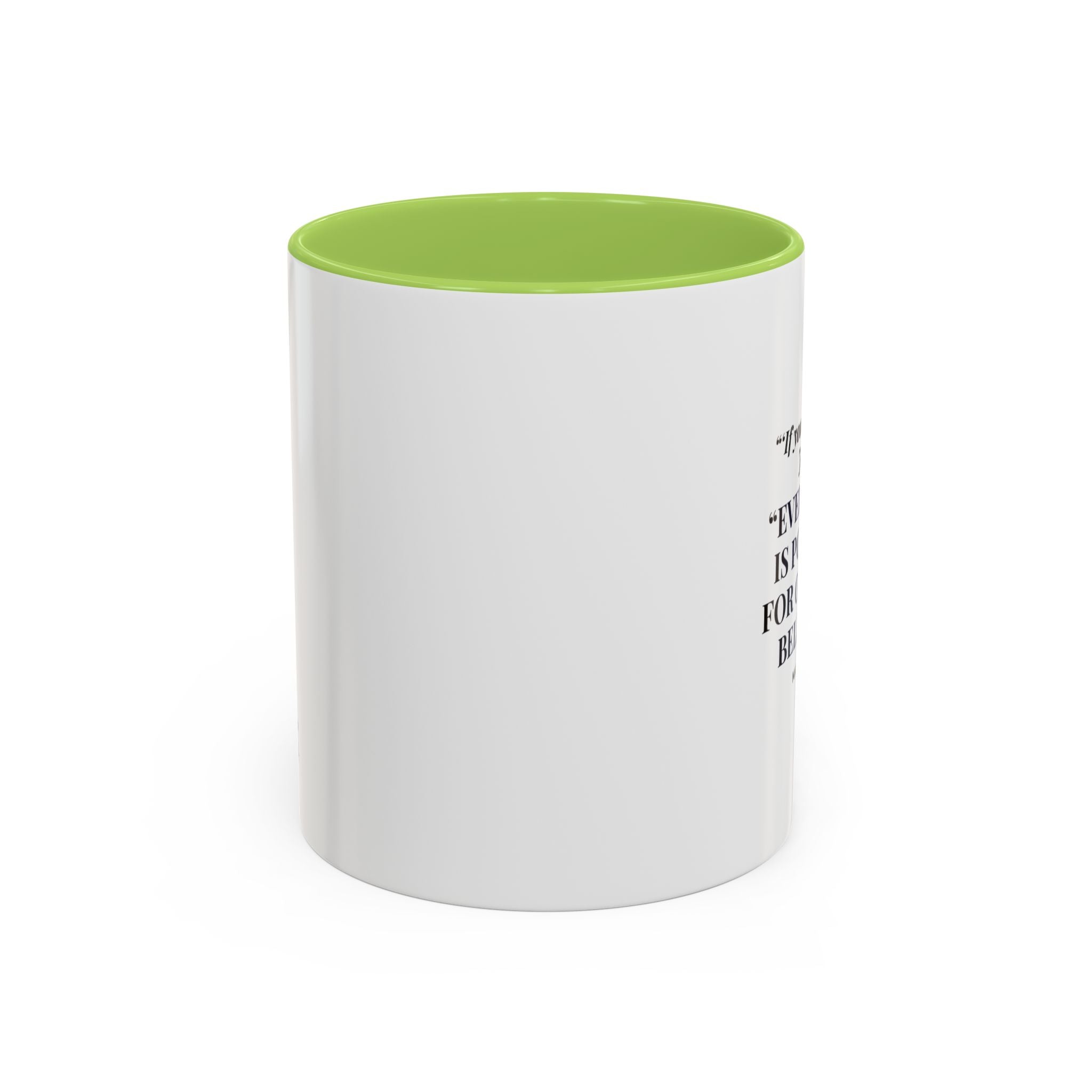 Faith Quote Coffee Mug — "Everything Is Possible for One Who Believes" (Mark 9:23)