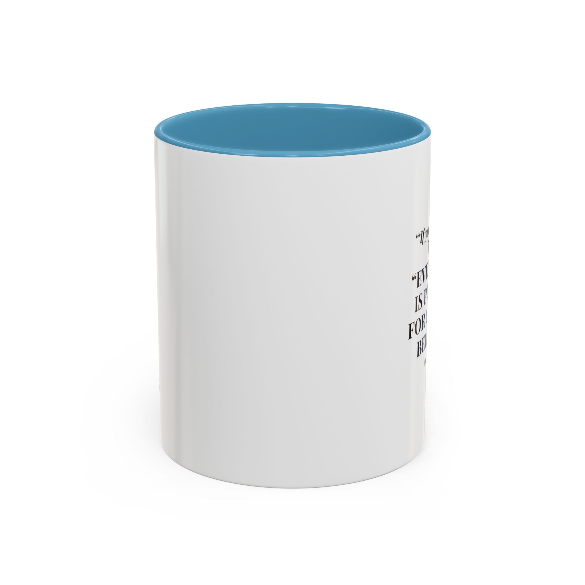Faith Quote Coffee Mug — "Everything Is Possible for One Who Believes" (Mark 9:23)